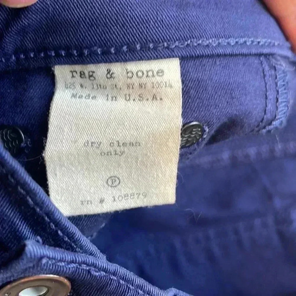 Rag & Bone Grand Prix Motocross Legging Jeans Sz 25 - Picture 8 of 10